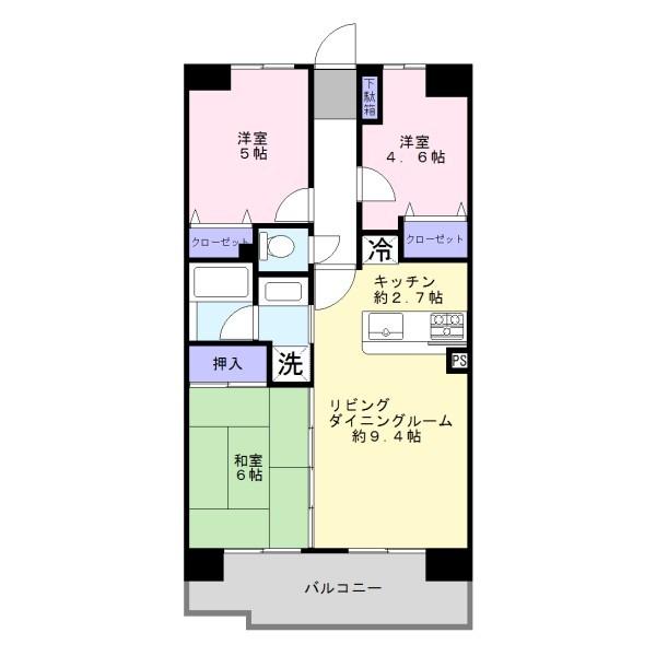 コスモ狭山ロイヤルステージ 間取り図画像