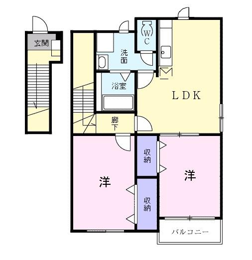 サンクレストール吉岡Ｙ（201） 間取り図画像