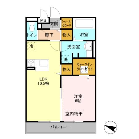 アプリコットガーデンＣ 間取り図画像