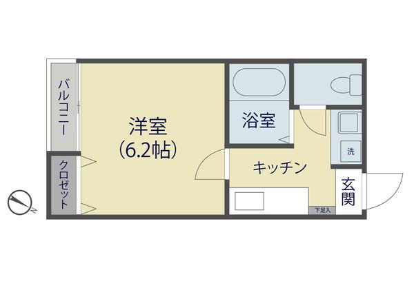 ヴィラート草加（102） 間取り図画像