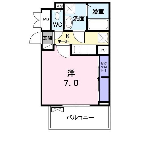 フォレストオハナC棟（203） 間取り図画像