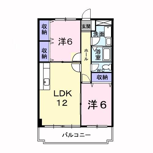 ニューマリッチ沼田（203） 間取り図画像