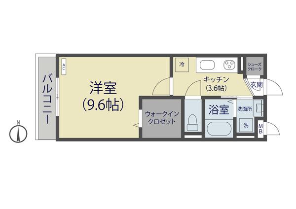 草加市氷川町アパート 間取り図画像