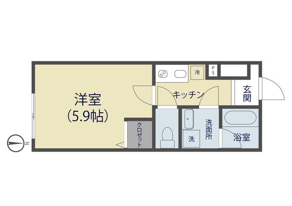 Ambition草加吉町（203） 間取り図画像