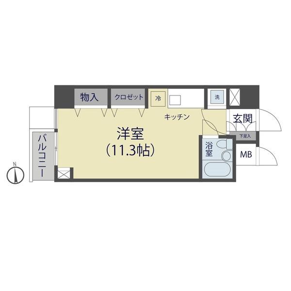 草加市草加マンション 間取り図画像