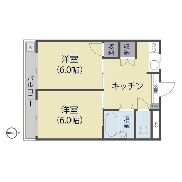 シャルマン谷塚駅前（305） 間取り図画像
