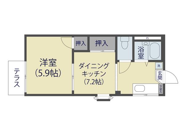 エステート舞（101） 間取り図画像