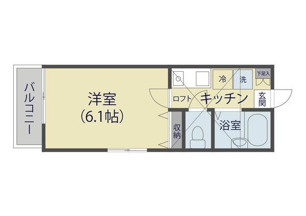 village one（201） 間取り図画像