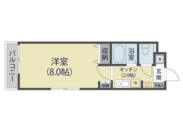 草加市氷川町アパート 間取り図画像