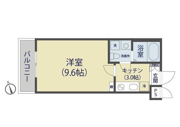 草加市谷塚マンション 間取り図画像
