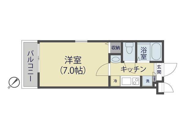 フィルクローバ谷塚（204） 間取り図画像