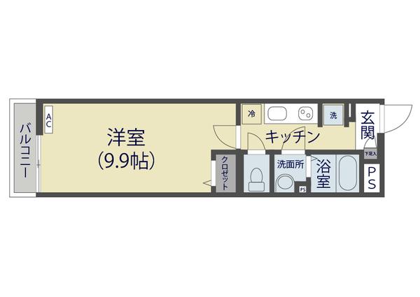 草加市氷川町アパート 間取り図画像