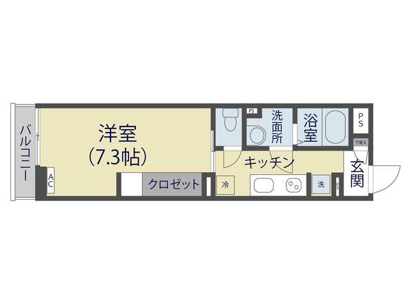 草加市西町マンション 間取り図画像