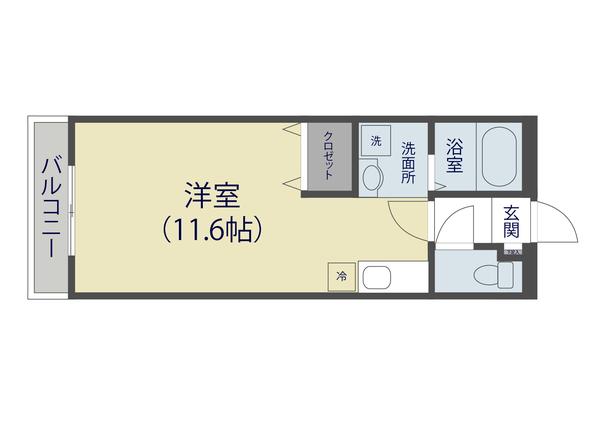 シャンブル英美（501） 間取り図画像