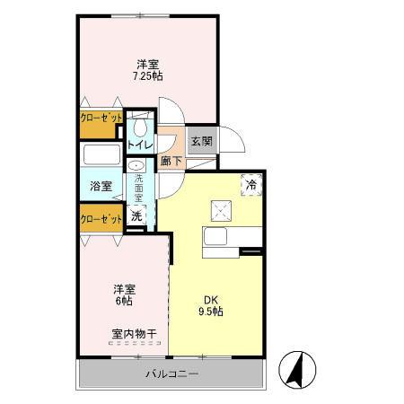 ピアニィ・レイディクス（104） 間取り図画像