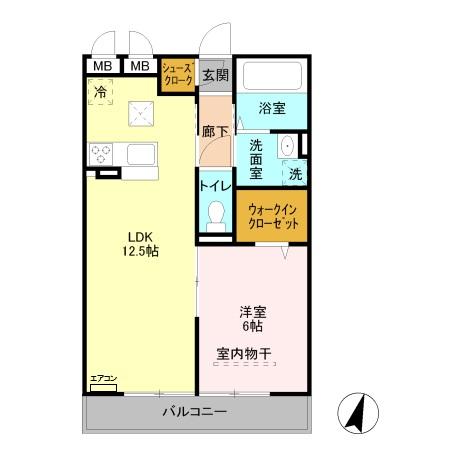 アンクレージュ　Ⅰ（105） 間取り図画像