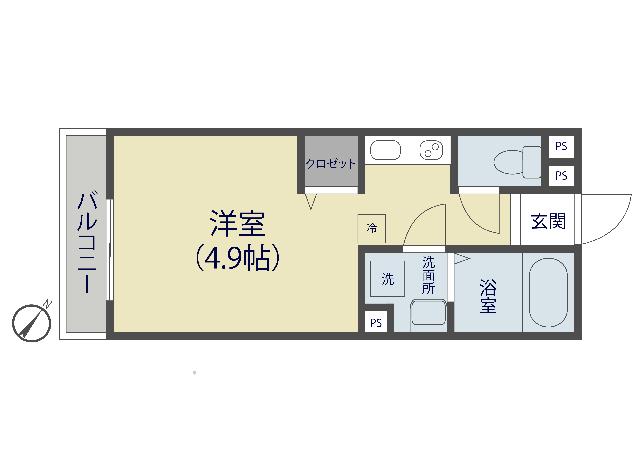 ミッドテラス草加（202） 間取り図画像