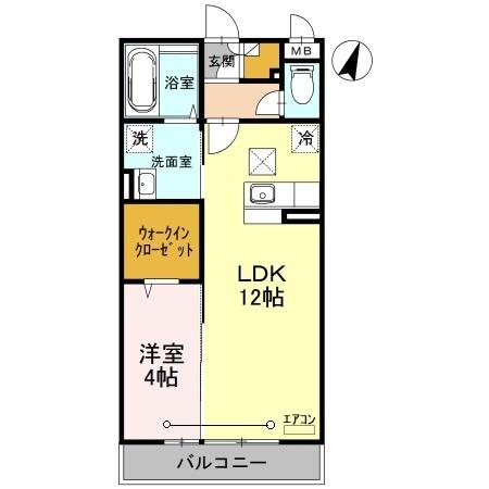 ヴェルドミールⅡ（205） 間取り図画像