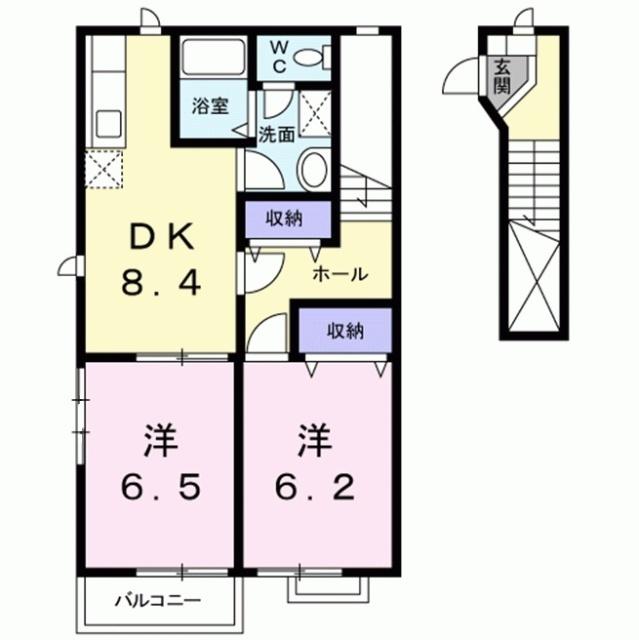 サニーヒルズⅡ（203） 間取り図画像