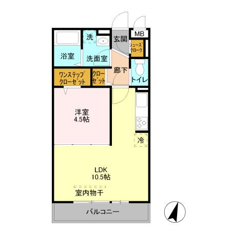 アンクレージュⅡ（202） 間取り図画像