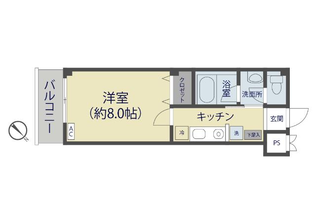 シャルマン谷塚Ⅴ（103） 間取り図画像
