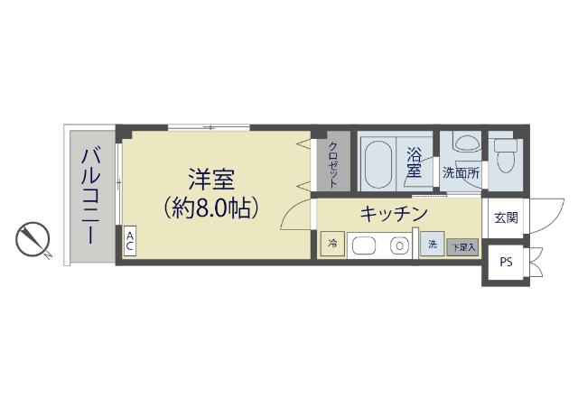シャルマン谷塚Ⅴ（106） 間取り図画像