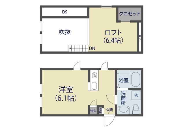 プリマ　ローザ（201） 間取り図画像