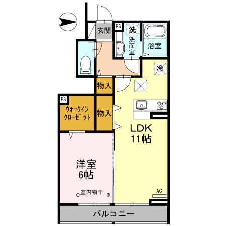 Breeze谷塚（102） 間取り図画像