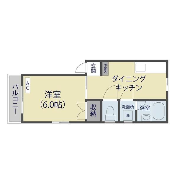 アルファウス（101） 間取り図画像