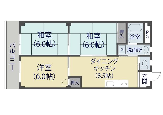 原町油屋レジデンス（202） 間取り図画像