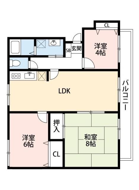 グランコート草加（103） 間取り図画像
