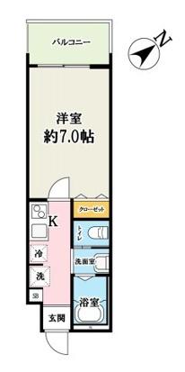キャメル草加谷塚2丁目A棟（203） 間取り図画像