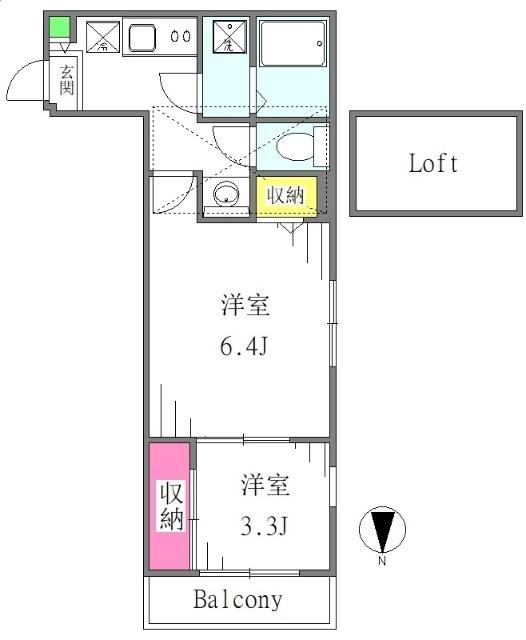 Best Stage Cabin氷川町（301） 間取り図画像