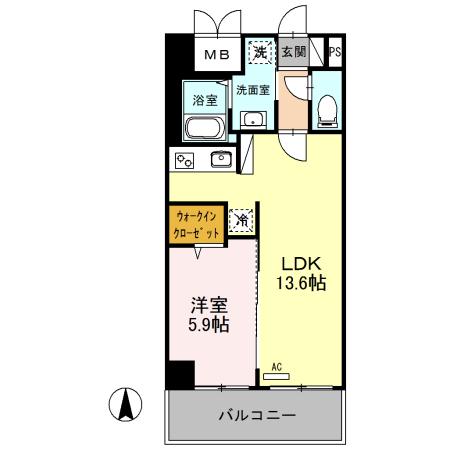 ハック北戸田クレシア（603） 間取り図画像