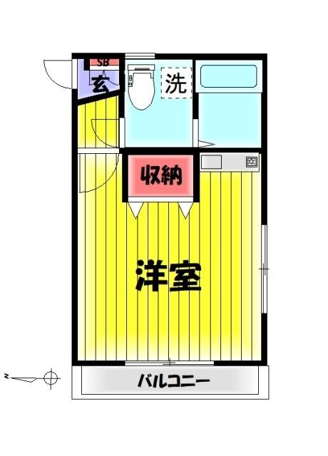 K-プレイス松原Ⅱ（203） 間取り図画像
