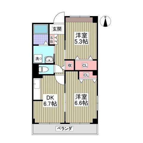 ヴィラモルティ（103） 間取り図画像