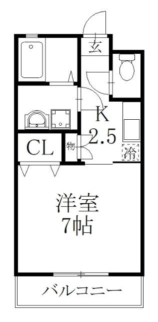 ラ・フィーネ（102） 間取り図画像