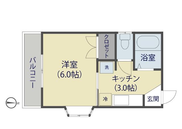 プレステージ西町（101） 間取り図画像