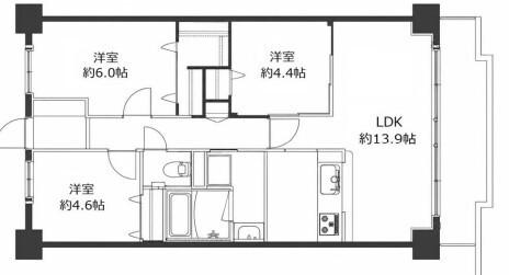 ピエール草加（303） 間取り図画像