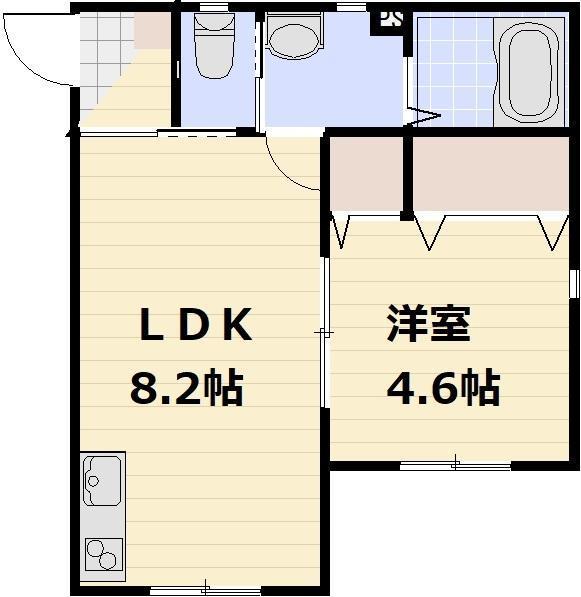 ラ・フルールKATUMI（202） 間取り図画像