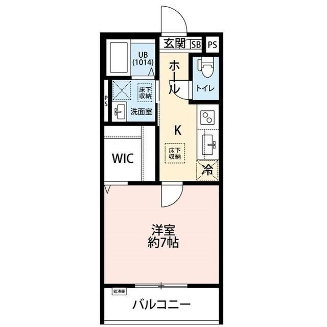 草加市花栗アパート 間取り図画像