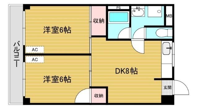 リファレンス谷塚（旧 コーポ詩苑）（303） 間取り図画像