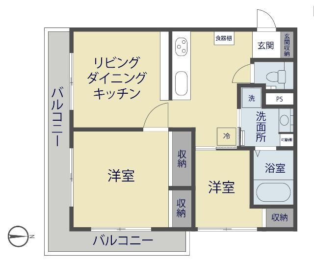 中央サニーコーポ 間取り図画像