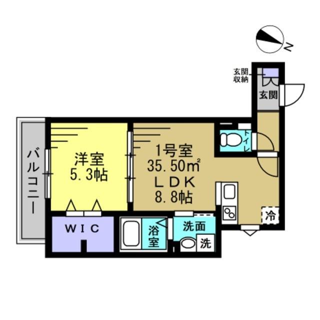 Moderato（101） 間取り図画像