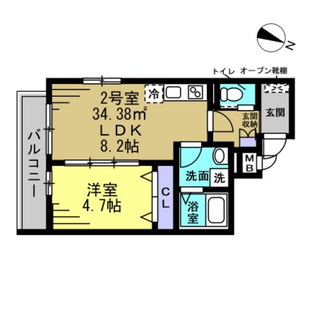 Moderato（102） 間取り図画像