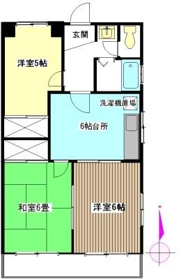 ブルーフェザーマンション（201） 間取り図画像