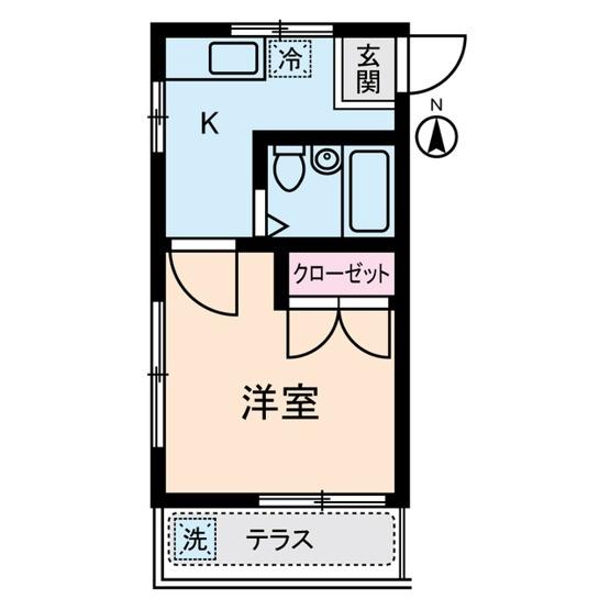 シャインハイム草加新田Ⅱ（107） 間取り図画像