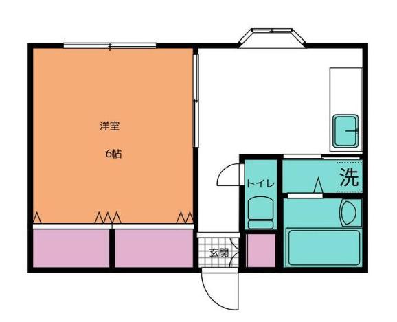 ハイツ高砂（301） 間取り図画像
