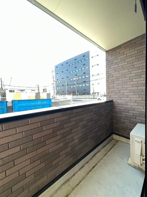 草加市松江アパート バルコニー