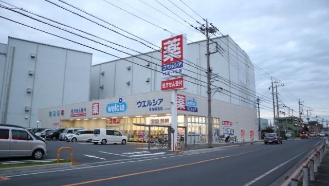 ウエルシア草加柳島店：497m